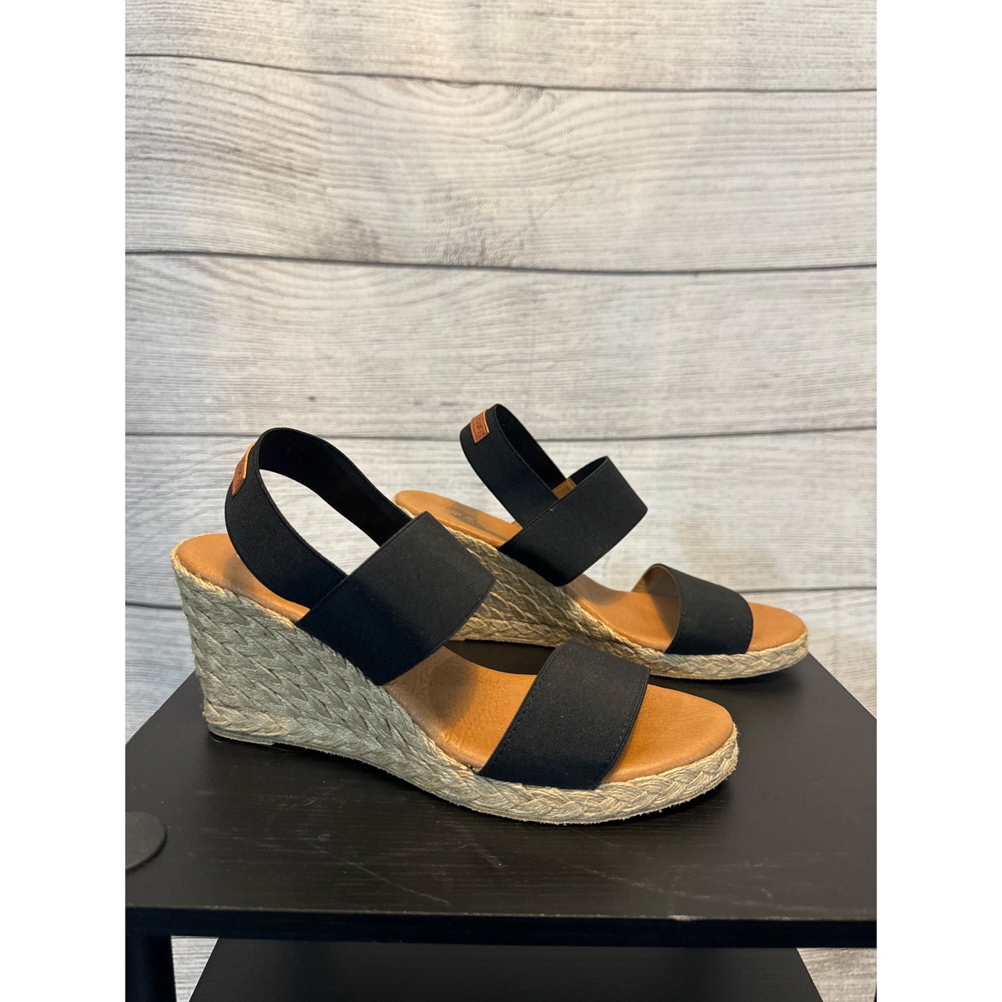 Andre Assous Allison Strappy Espadrille Wedge Sandals Size 8