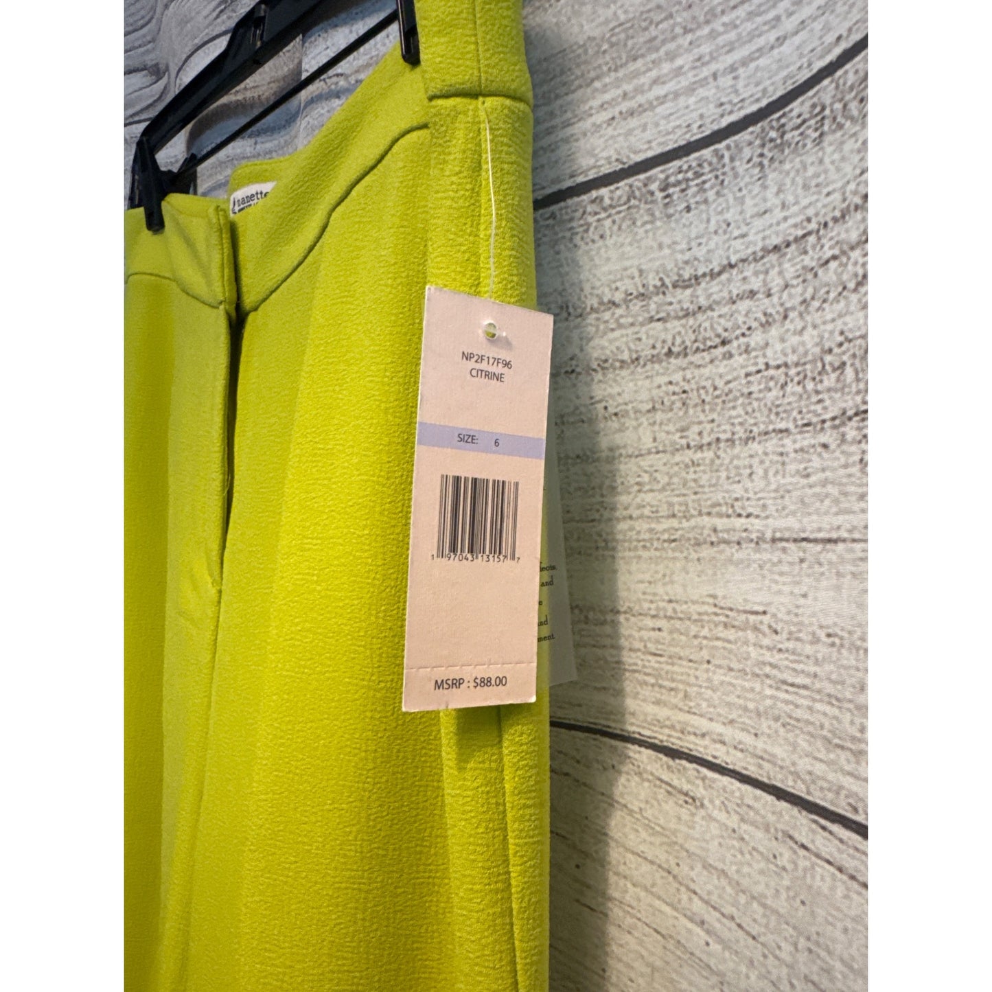 NWT Nanette Lepore Citrine Wide Leg Pants Size 6