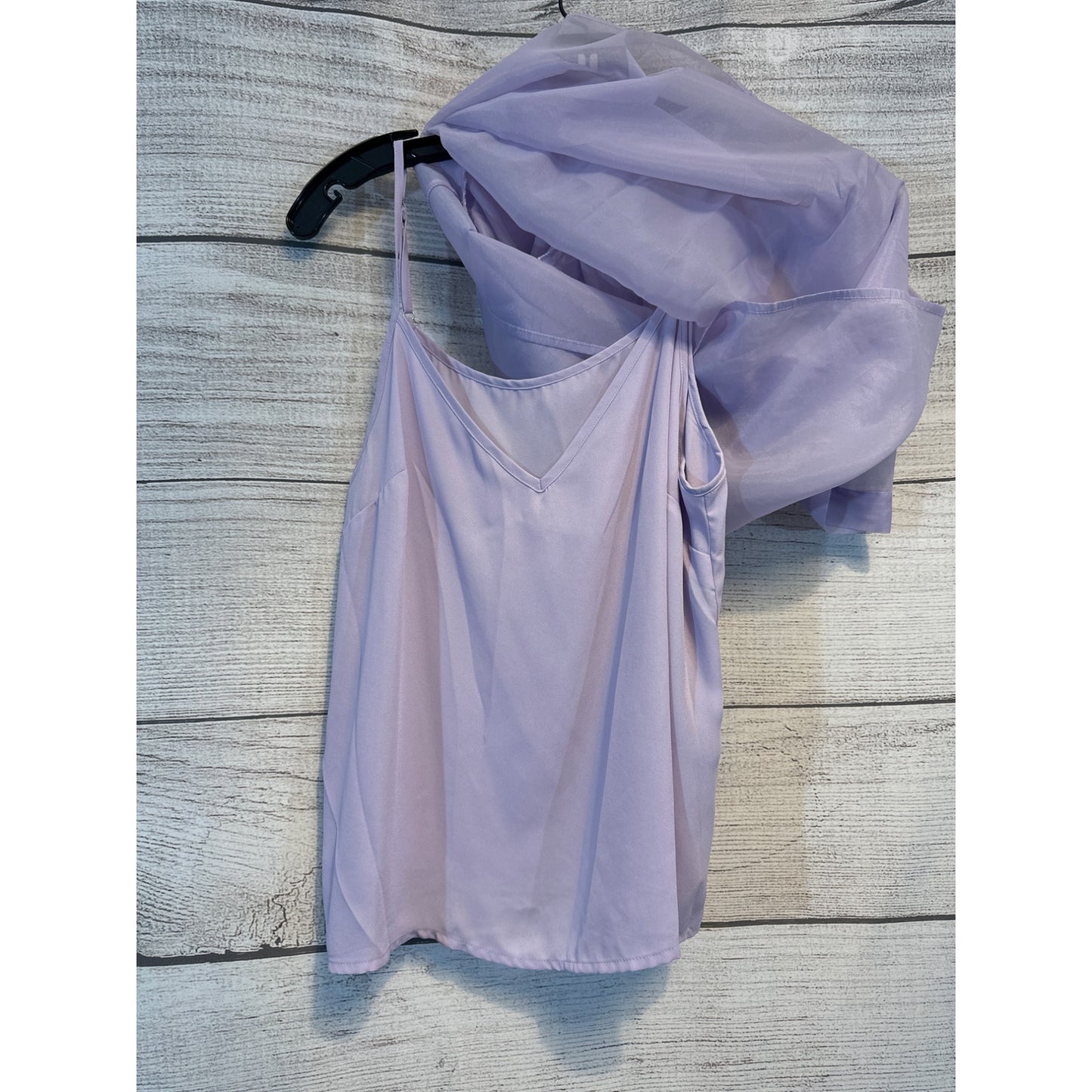 A New Day Lilac Sheer Blouse With Cami Size S