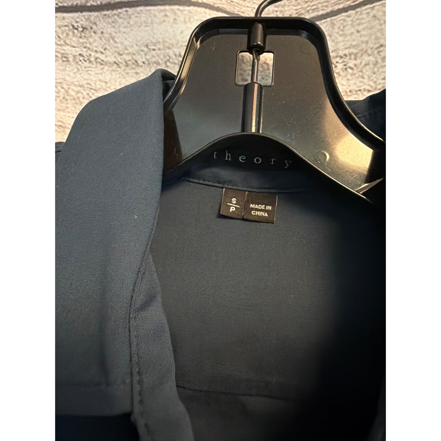 Theory Button-Up Shirt Midnight Blue Size S