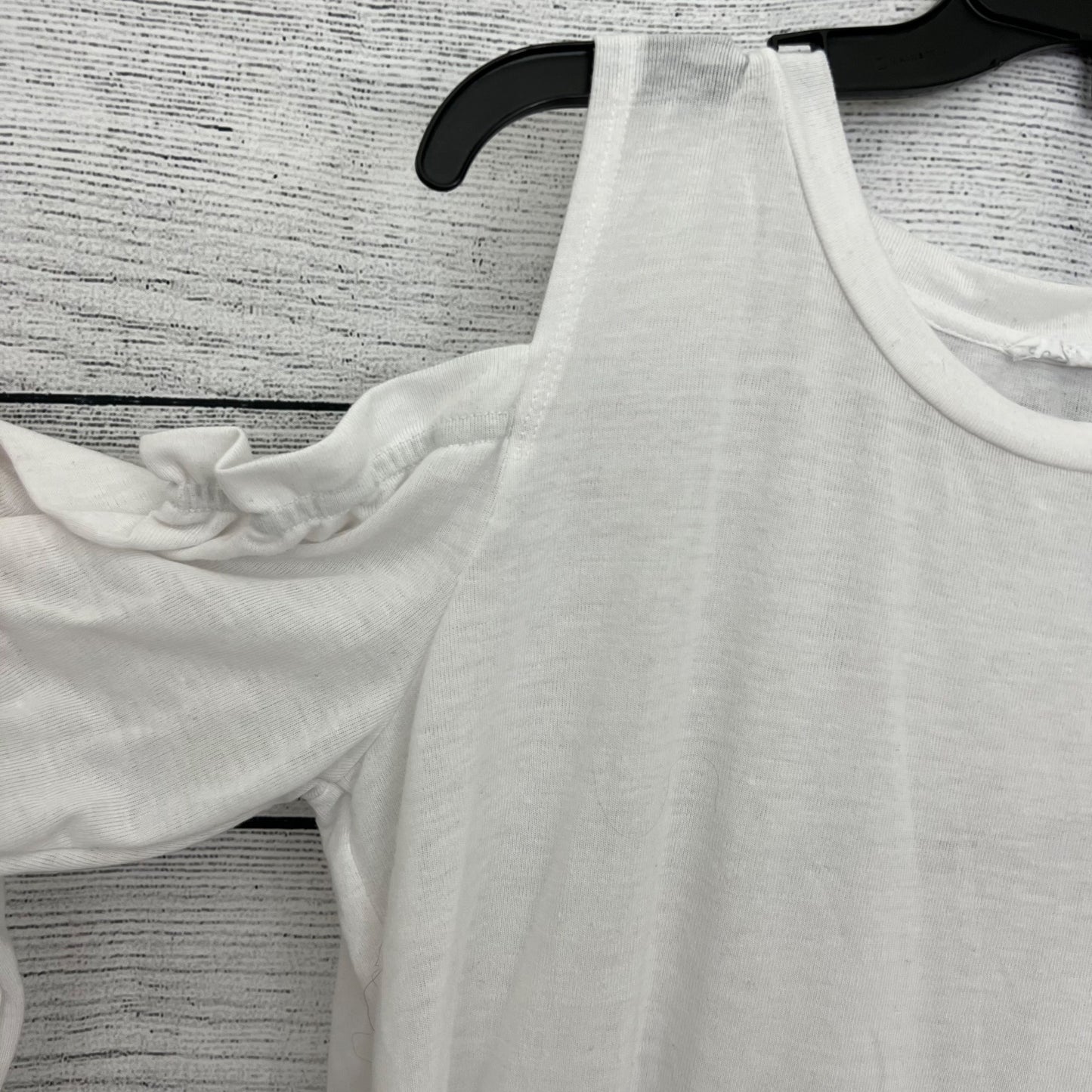 Socialite White Open Shoulder Top
