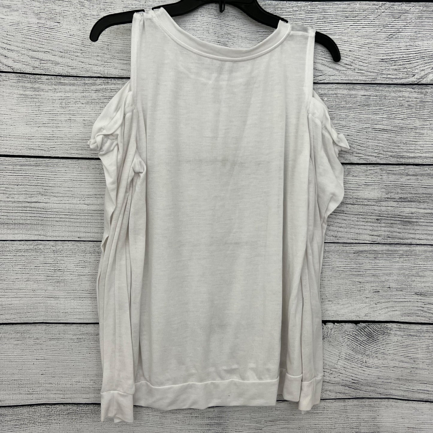 Socialite White Open Shoulder Top