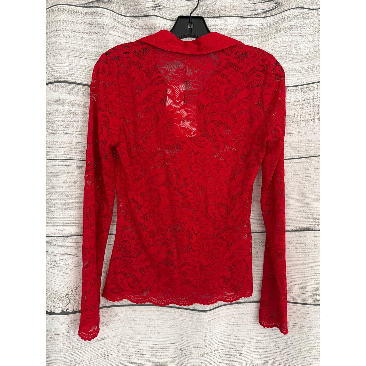 NWT Generation Love Red Dominique Lace Top Size XS