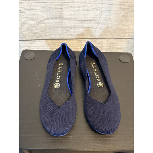 Rothys The Flat Navy slip on Size 8.5