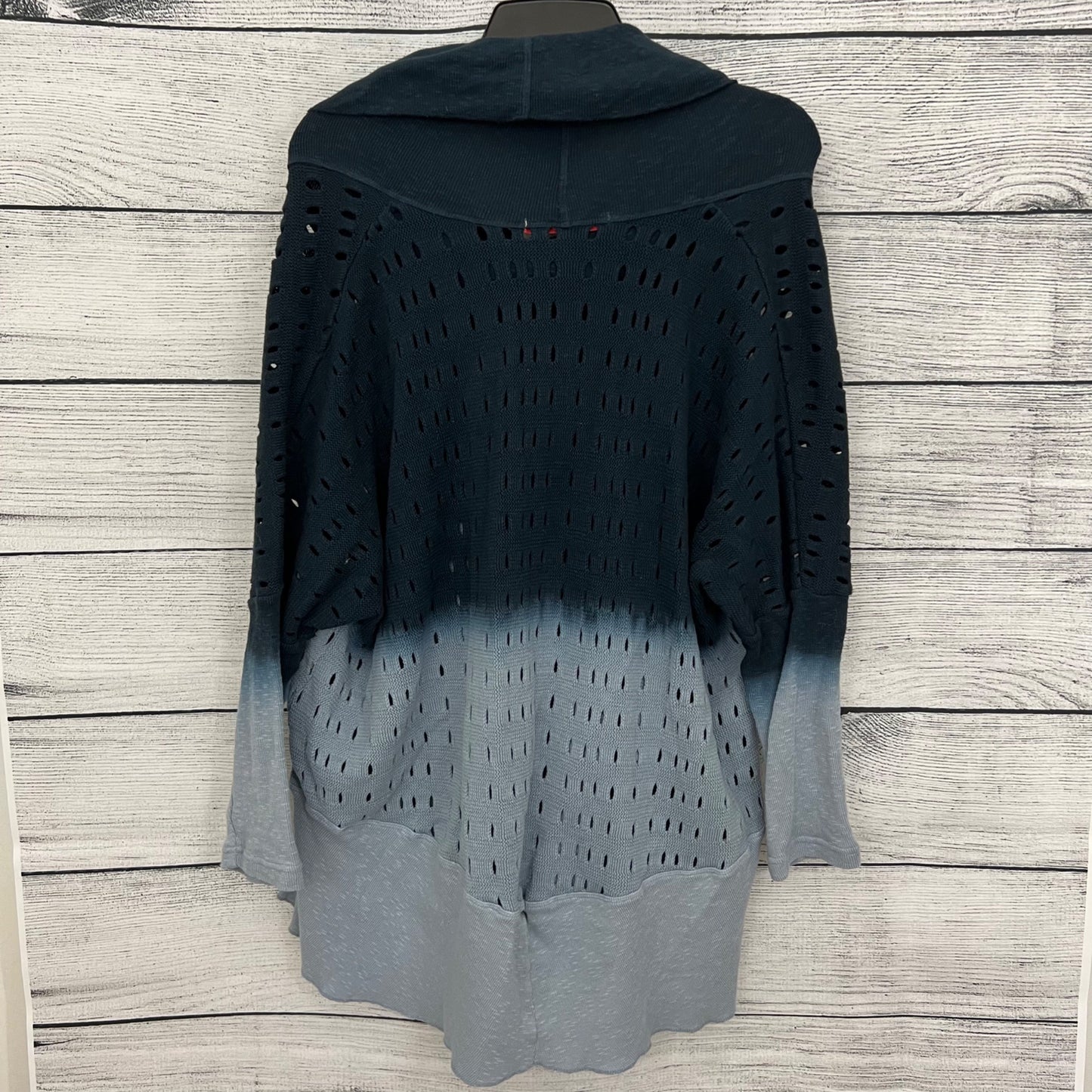 Wearables Gradient Knit Tunic With Cowl Neck & Ruffle Hem, Size S