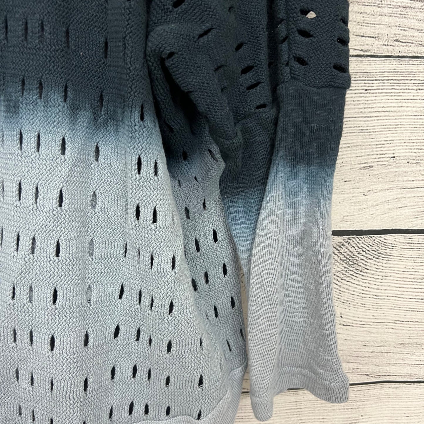 Wearables Gradient Knit Tunic With Cowl Neck & Ruffle Hem, Size S