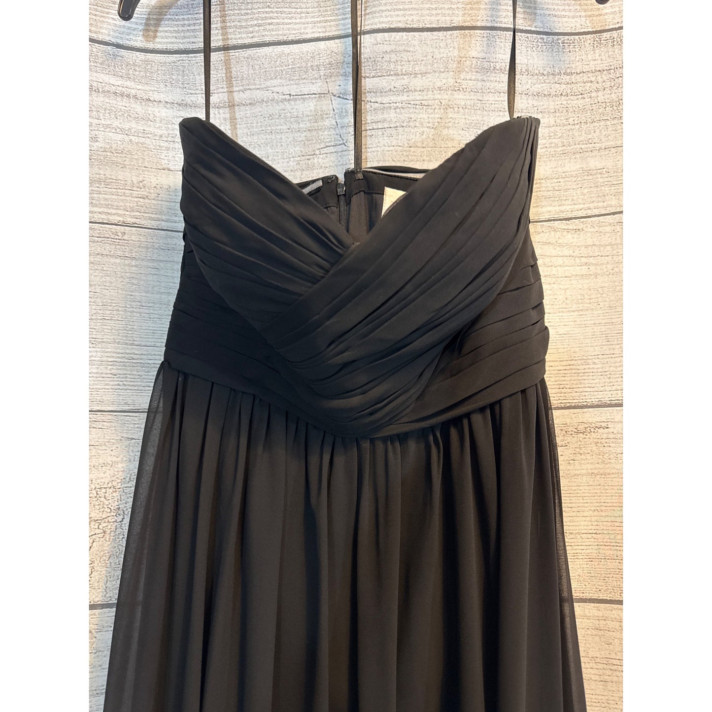 DZage Strapless Chiffon Bridesmaid Dress Size 12