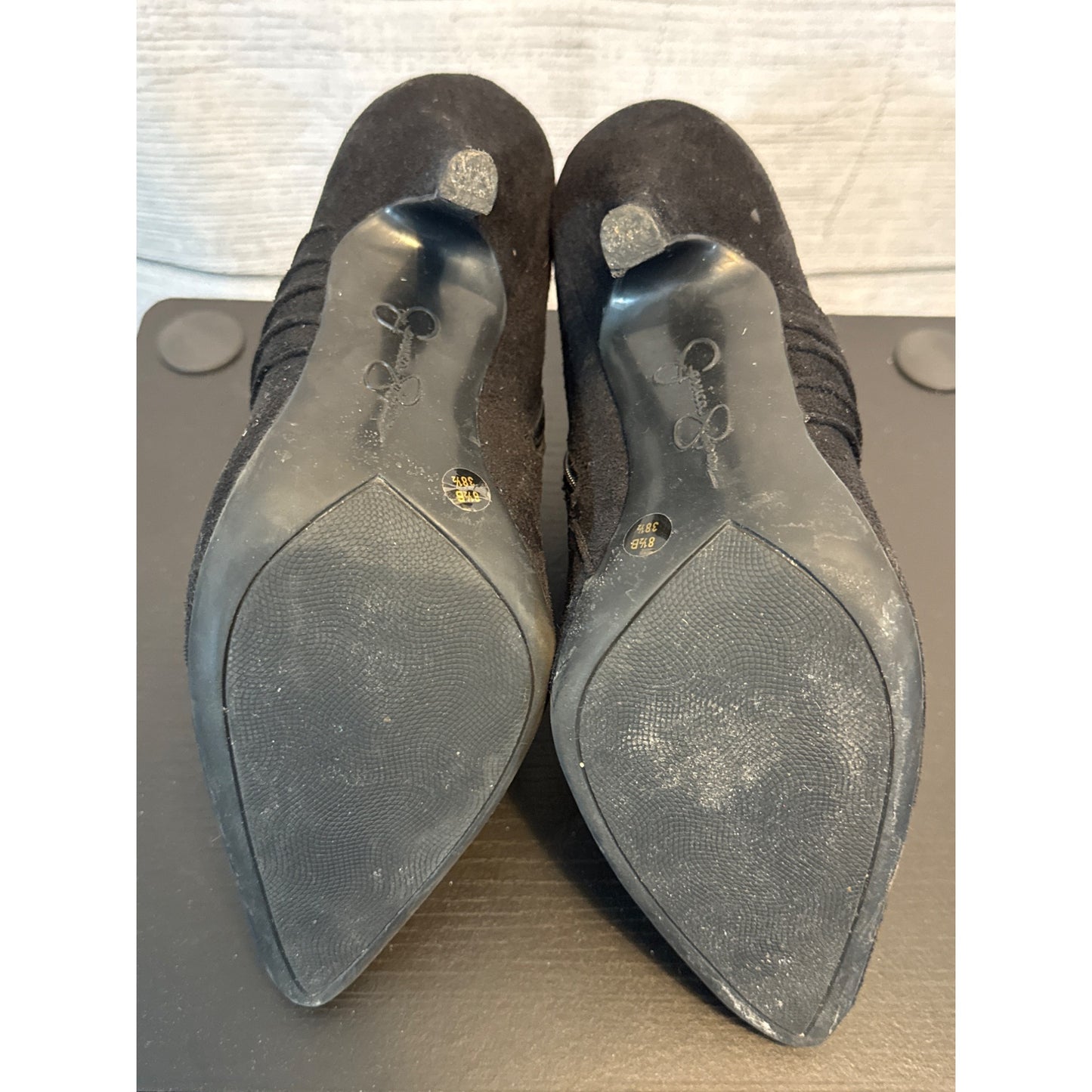 Jessica Simpson Suede Ankle Boots W/ Side Zipper Size 8.5