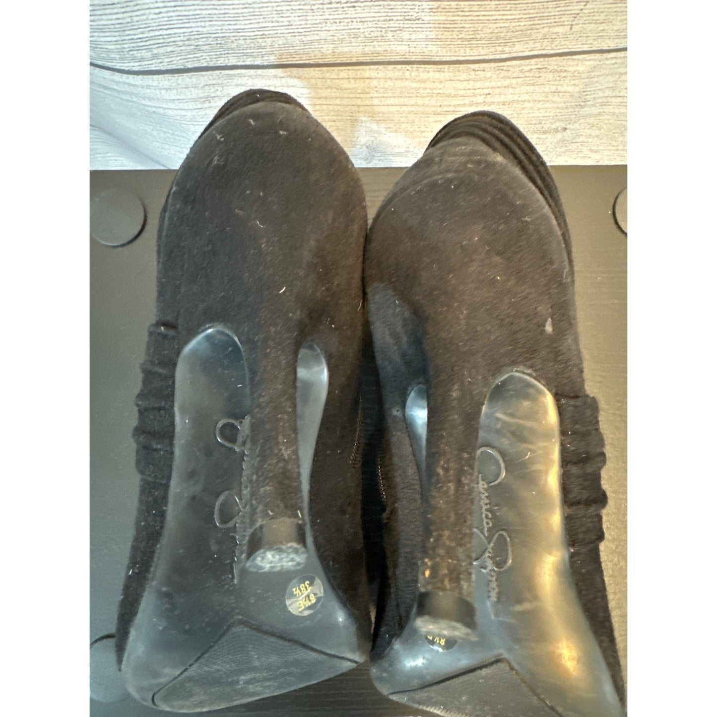 Jessica Simpson Suede Ankle Boots W/ Side Zipper Size 8.5