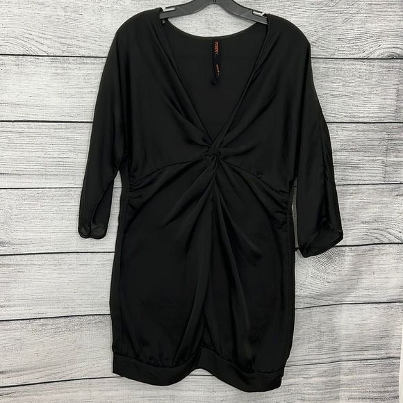 NWOT Black low cut dress