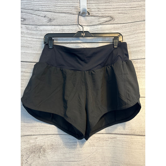 Women's black high rise workout shorts Size M