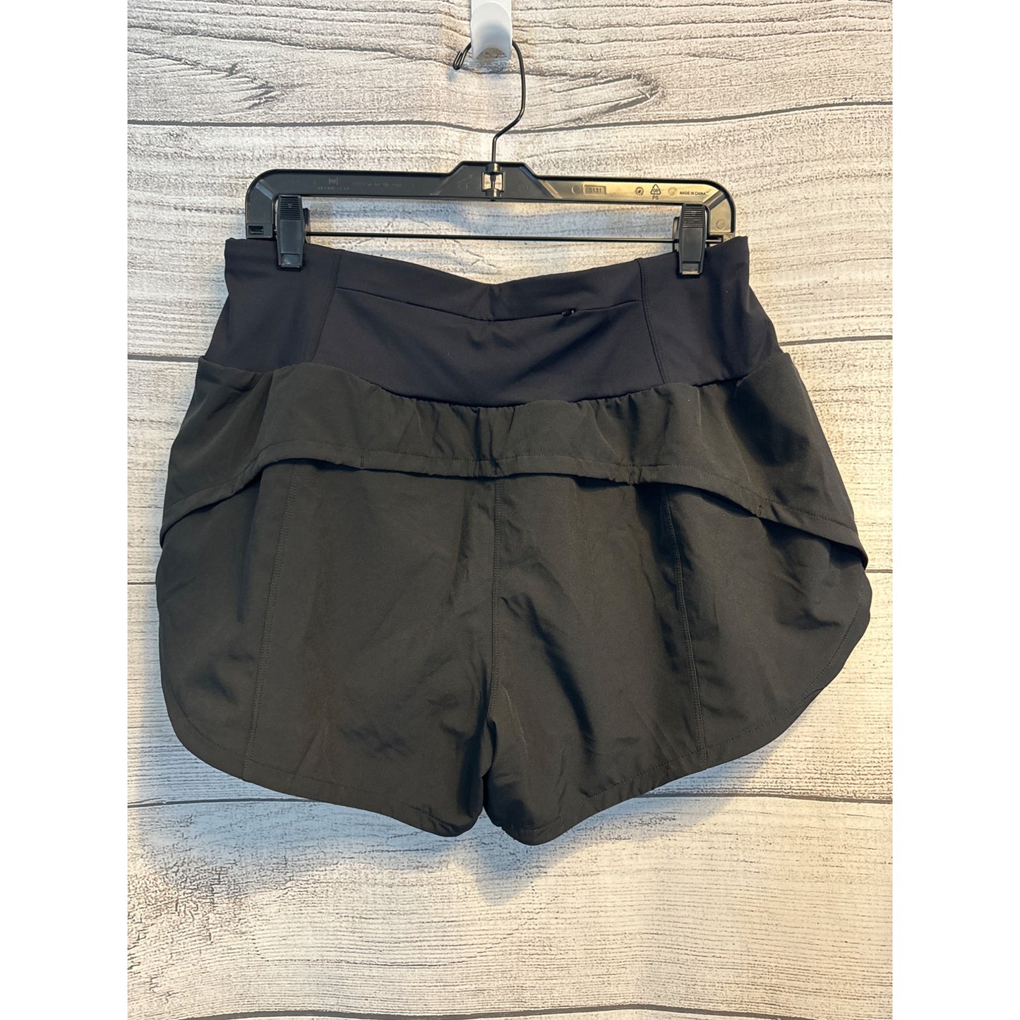 Women's black high rise workout shorts Size M