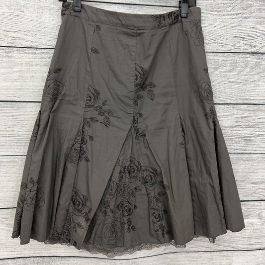 Vintage Forever 21 Floral Embroidered Midi Skirt Size L