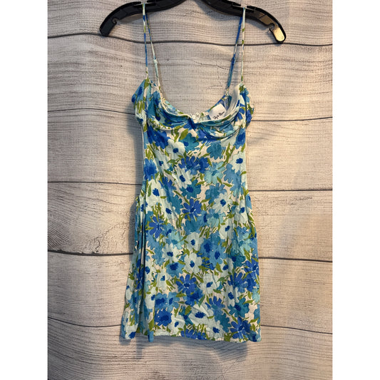 Style To Moon The One That Got Away Floral Mini Dress With Adjustable Spaghetti Straps & Side Cutouts Size L