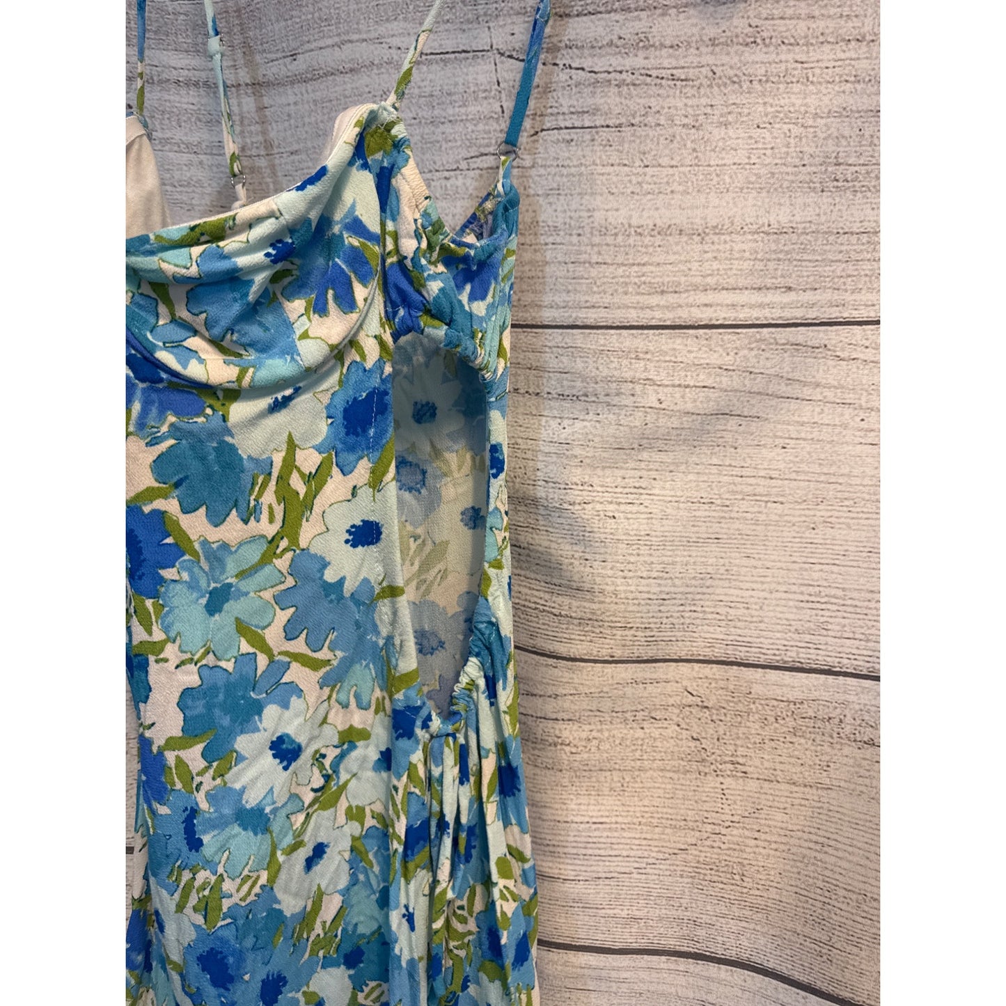 Style To Moon The One That Got Away Floral Mini Dress With Adjustable Spaghetti Straps & Side Cutouts Size L