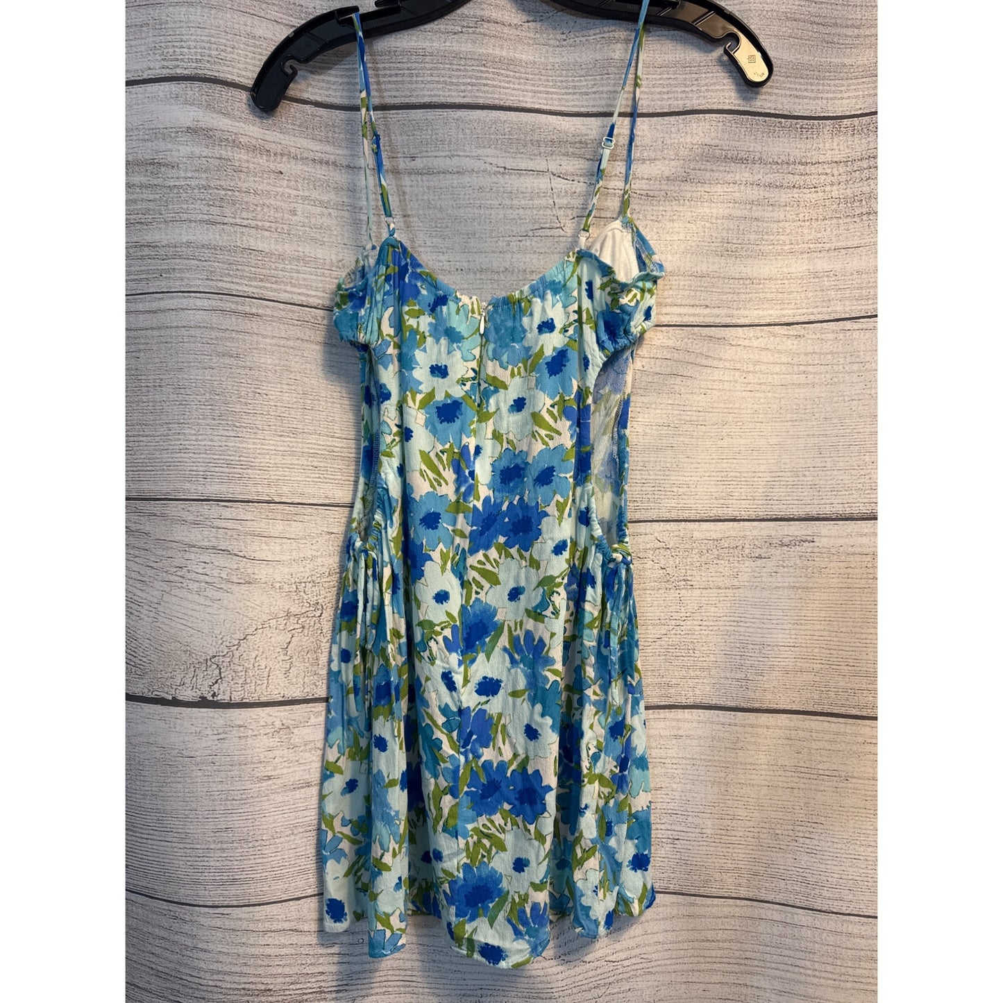 Style To Moon The One That Got Away Floral Mini Dress With Adjustable Spaghetti Straps & Side Cutouts Size L