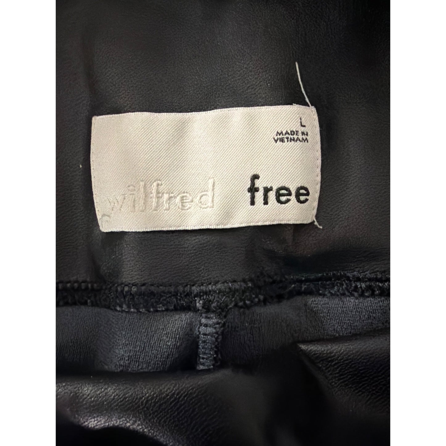 Wilfred Free Aritzia Daria Vegan Faux Leather Leggings Pants Size L