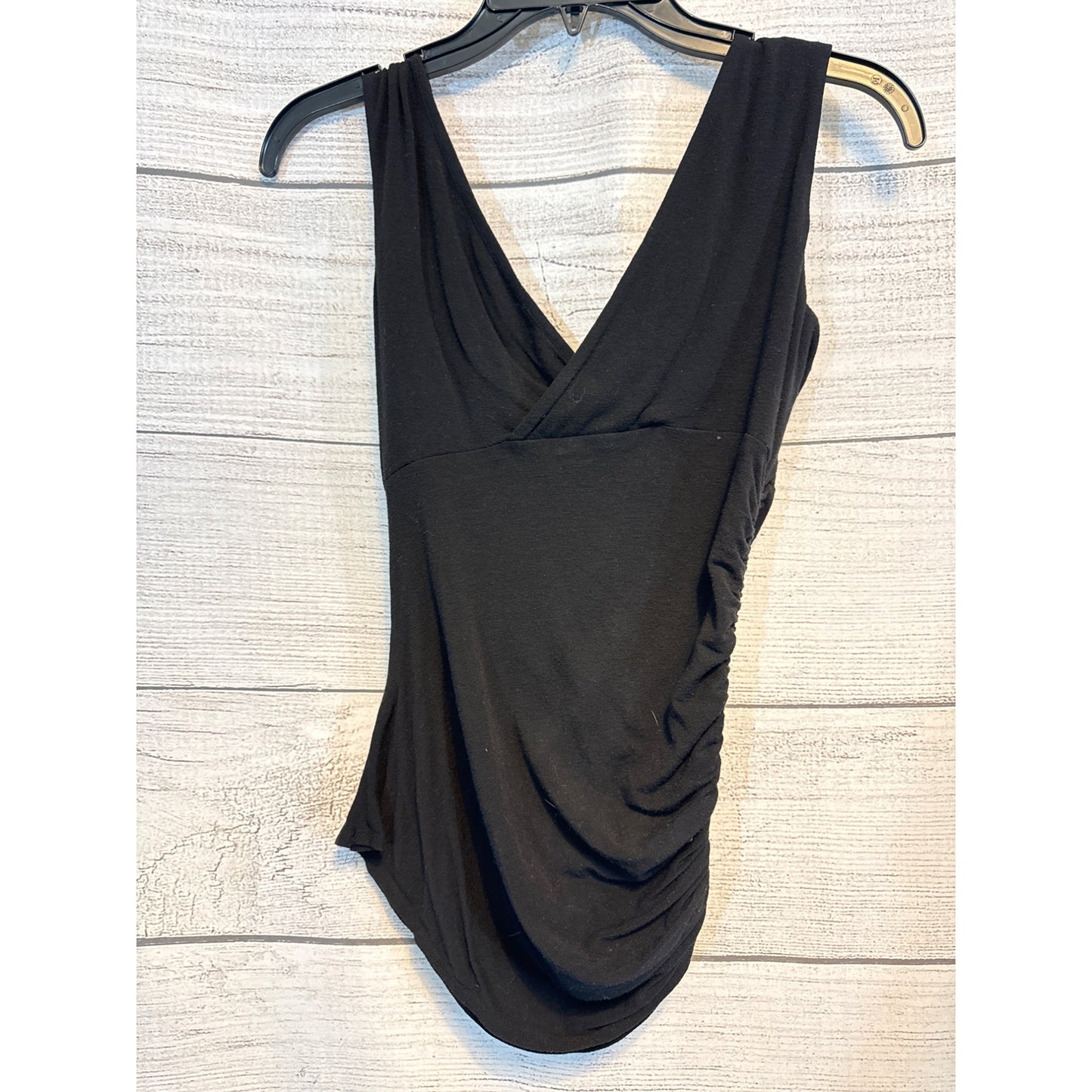 Elie Tahari Sleeveless Ruched Blouse Tank Top S