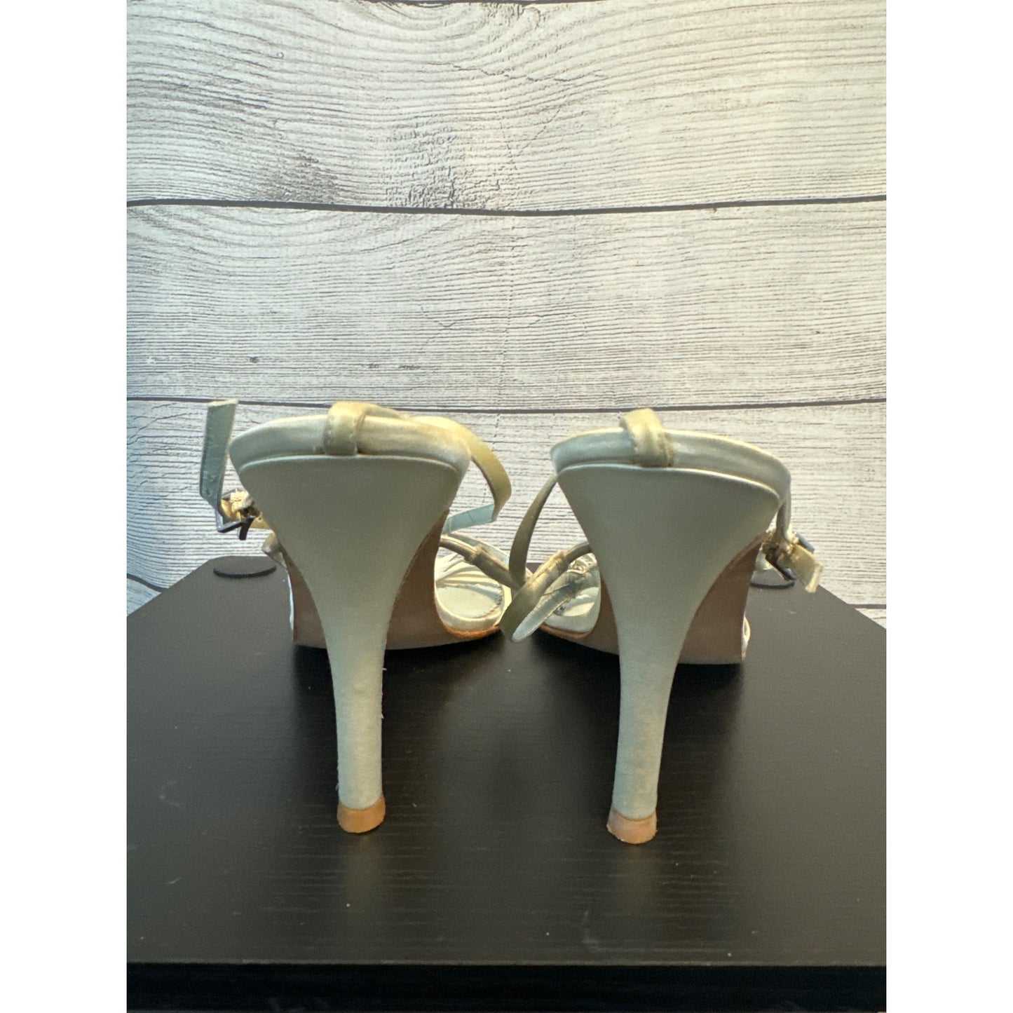 Grazia Alicia Silk Beaded Bridal Shoe Size 9.5