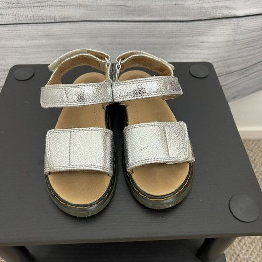 Sparkly Silver Dr martens