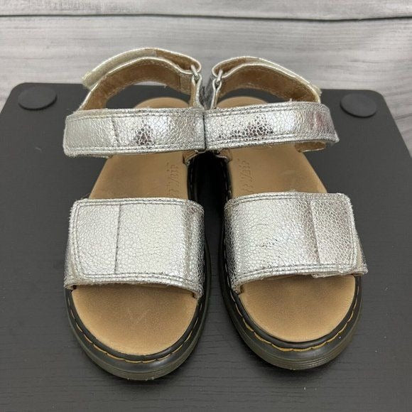 Sparkly Silver Dr martens
