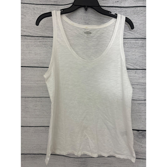 Old Navy White Everyday V-Neck Tank Top Size M