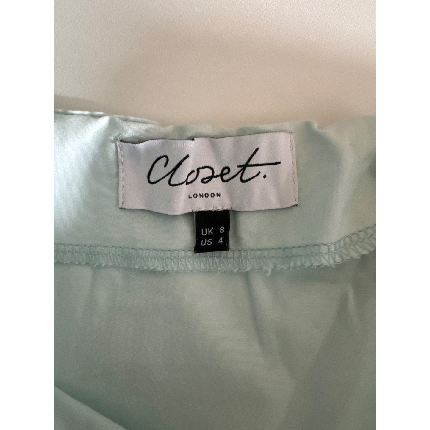 Closet London Light Blue Off-Shoulder Dress US 4