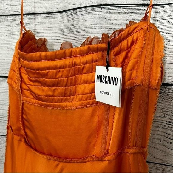NWT Moschino Couture Orange Dress