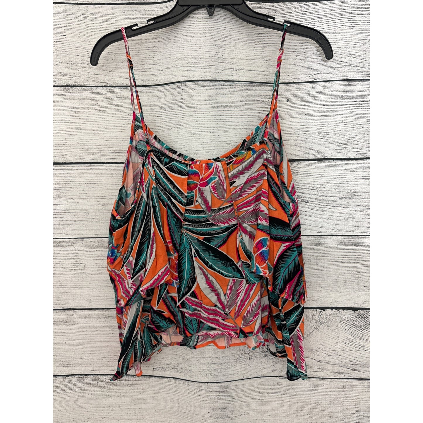 Jack by BB Dakota Orange Blossom Ida Ruffle Cami Tank Size L