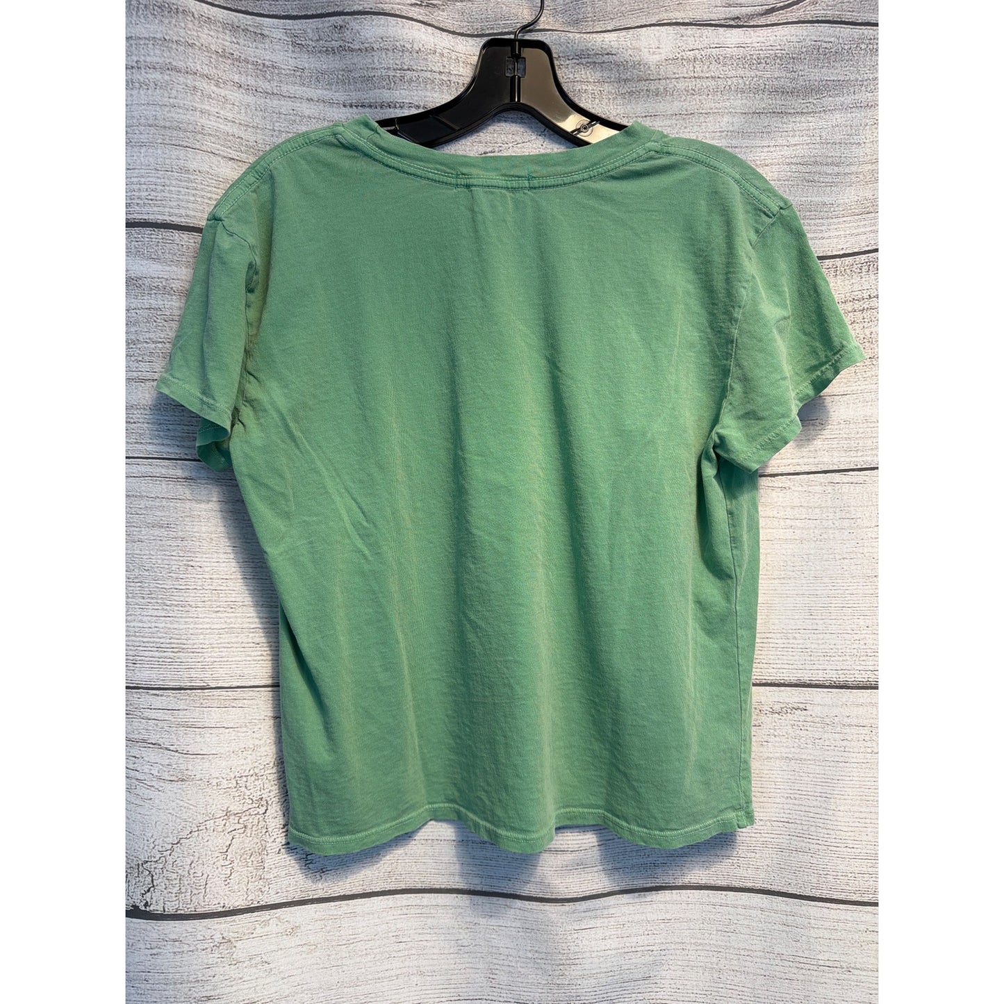 Perfect White Tee Sage Green Distressed Short Sleeve T Shirt Size S