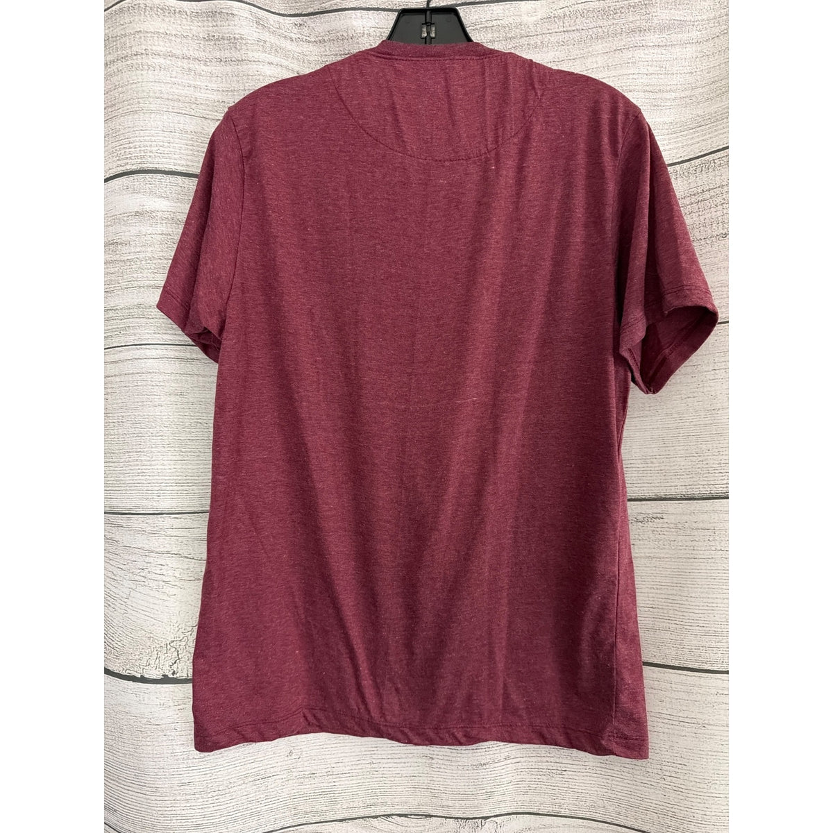 Mens Tribal Elephant Print Pocket T-Shirt Maroon
