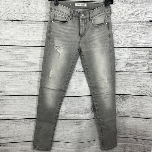 NWOT Banana Republic Skinny Ankle Grey Jeans