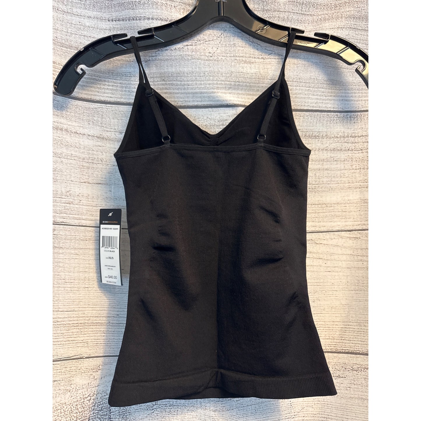 NWT BCBGMAXAZRIA Black Cami Top XS/S
