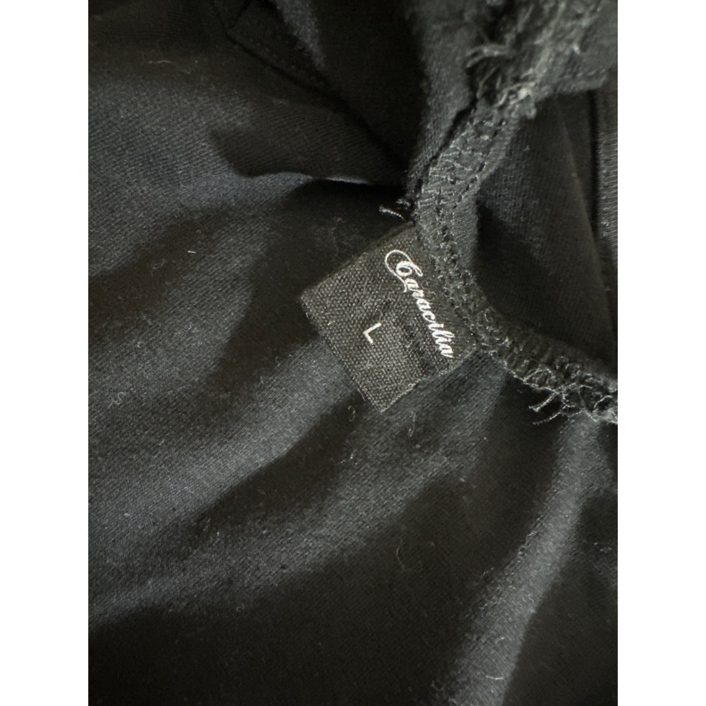 Caracilia Black Sleeveless Romper With Pockets Size L