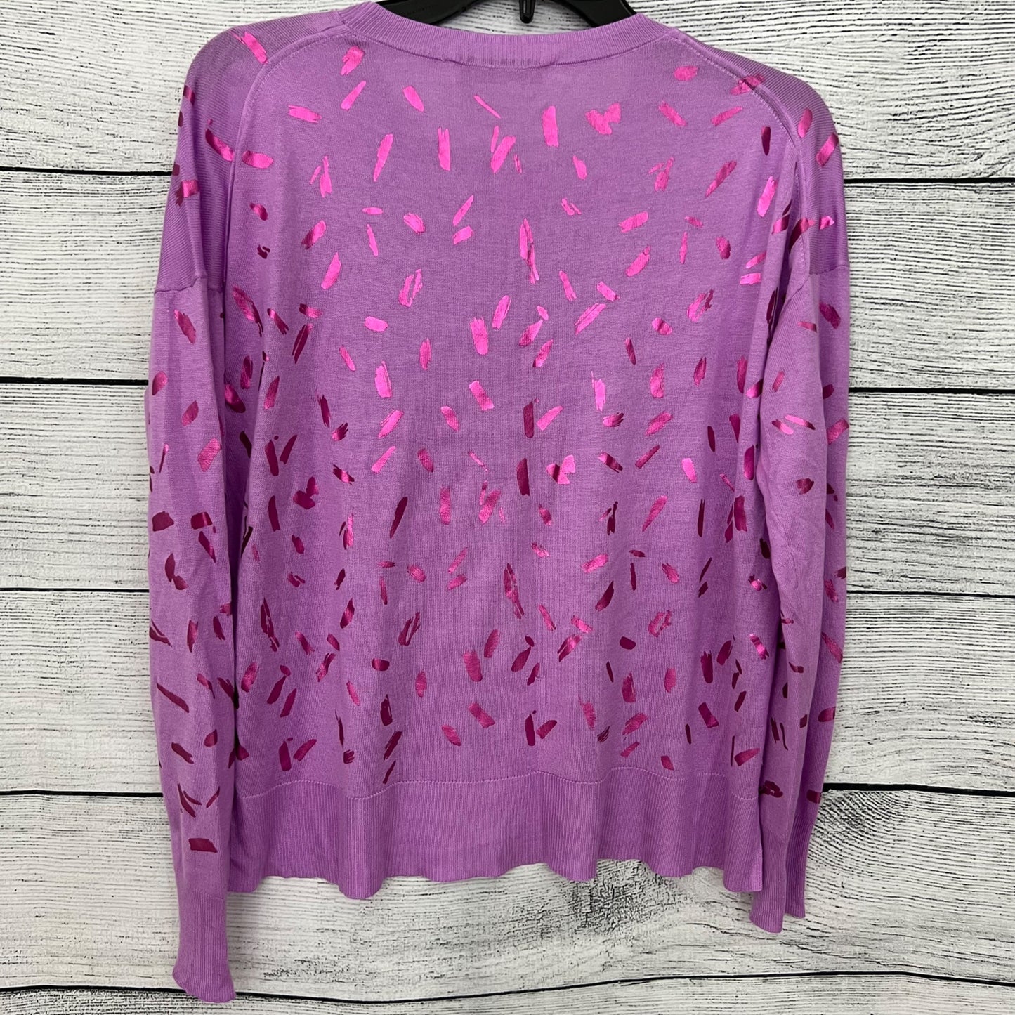 Zara Purple & Pink Confetti Sweater, Size M