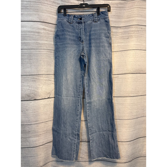 Saint Art Relaxed Fit Denim Jeans Vintage Wash Wide Leg Pants XS