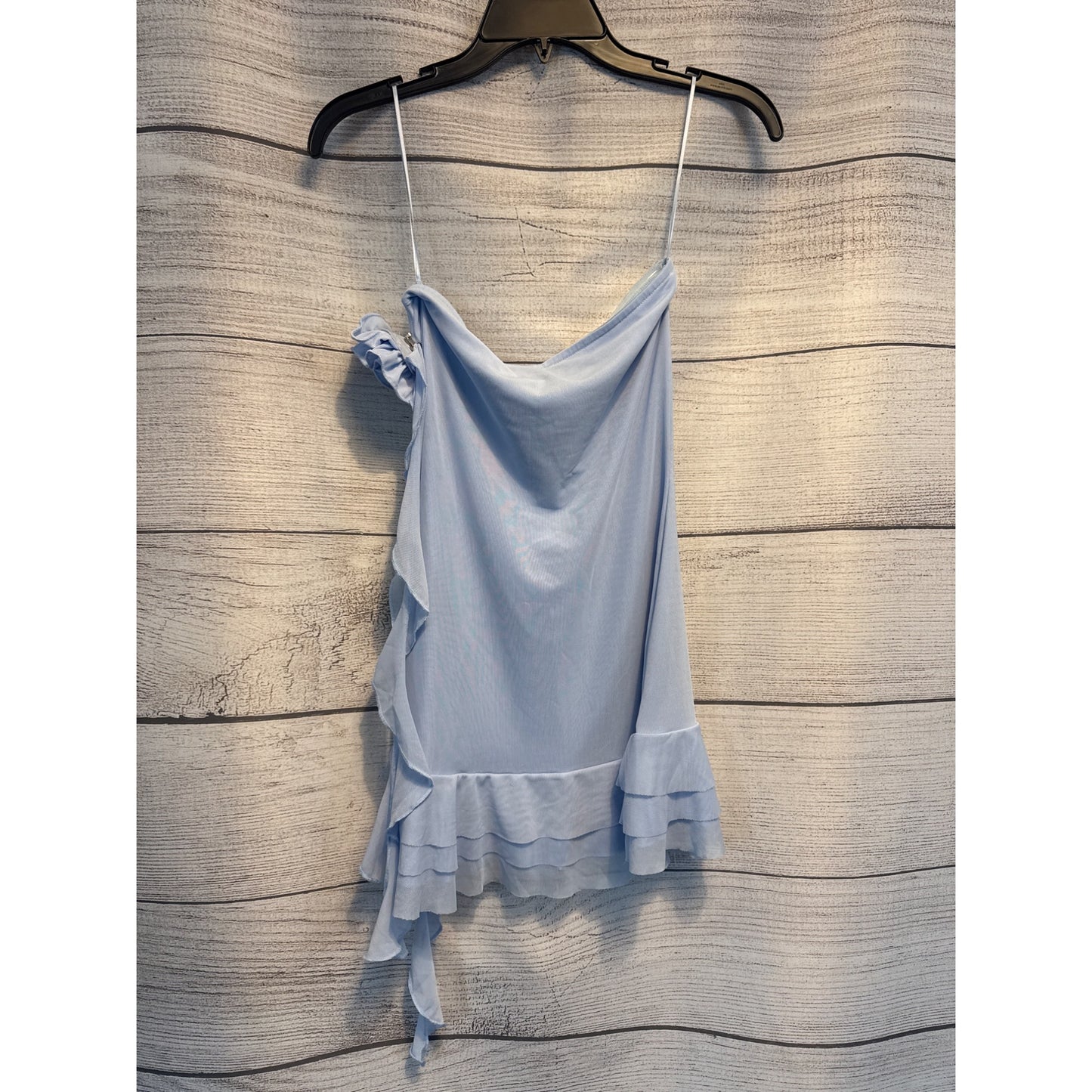 NWT Edikted Thalia Flower Pin Ruffle Mini Dress Size S