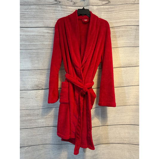 Gilligan & O'Malley Red Plush Robe Size L/XL