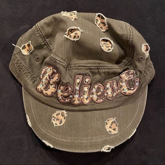 Cute bedazzled camo hat