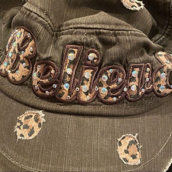 Cute bedazzled camo hat