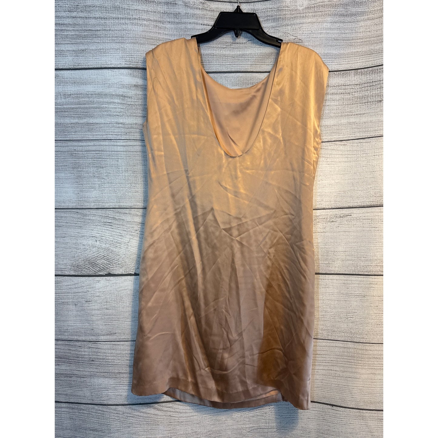 Club Monaco Rose Gold Satin Cowl Neck Dress Size 6