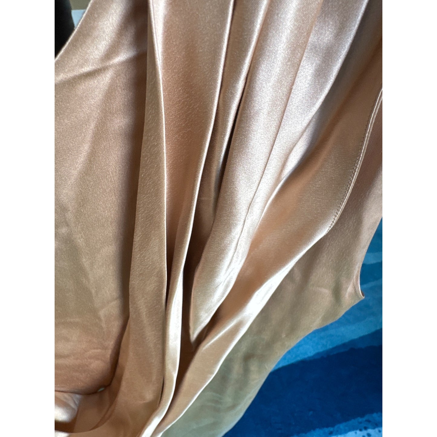 Club Monaco Rose Gold Satin Cowl Neck Dress Size 6