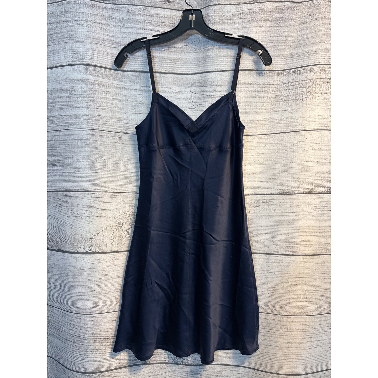 Brochu Walker Navy Spaghetti Strap Silk Dress P/XS
