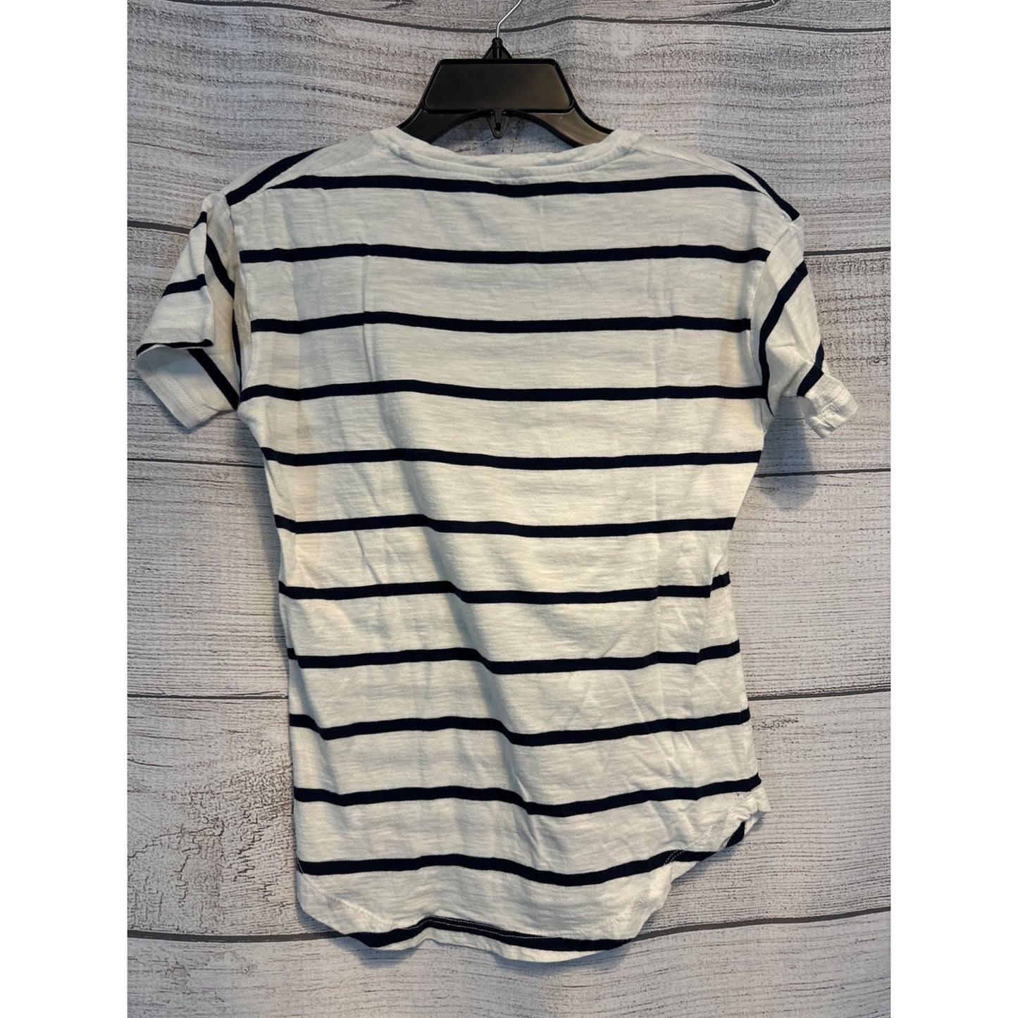 Madewell Navy and White Striped Crewneck Tee Size XS