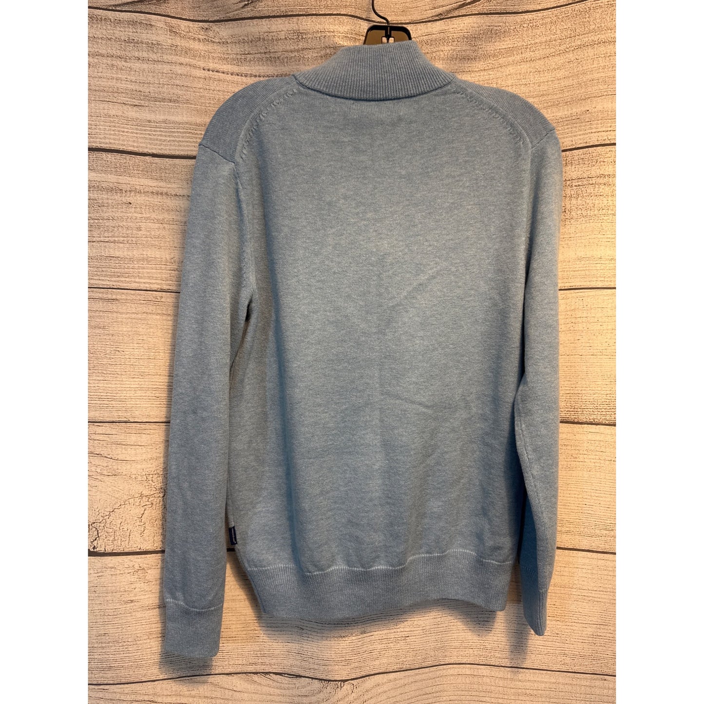 Vineyard Vines Mens Light Blue 1/4 Zip Pullover Sweater Mens S