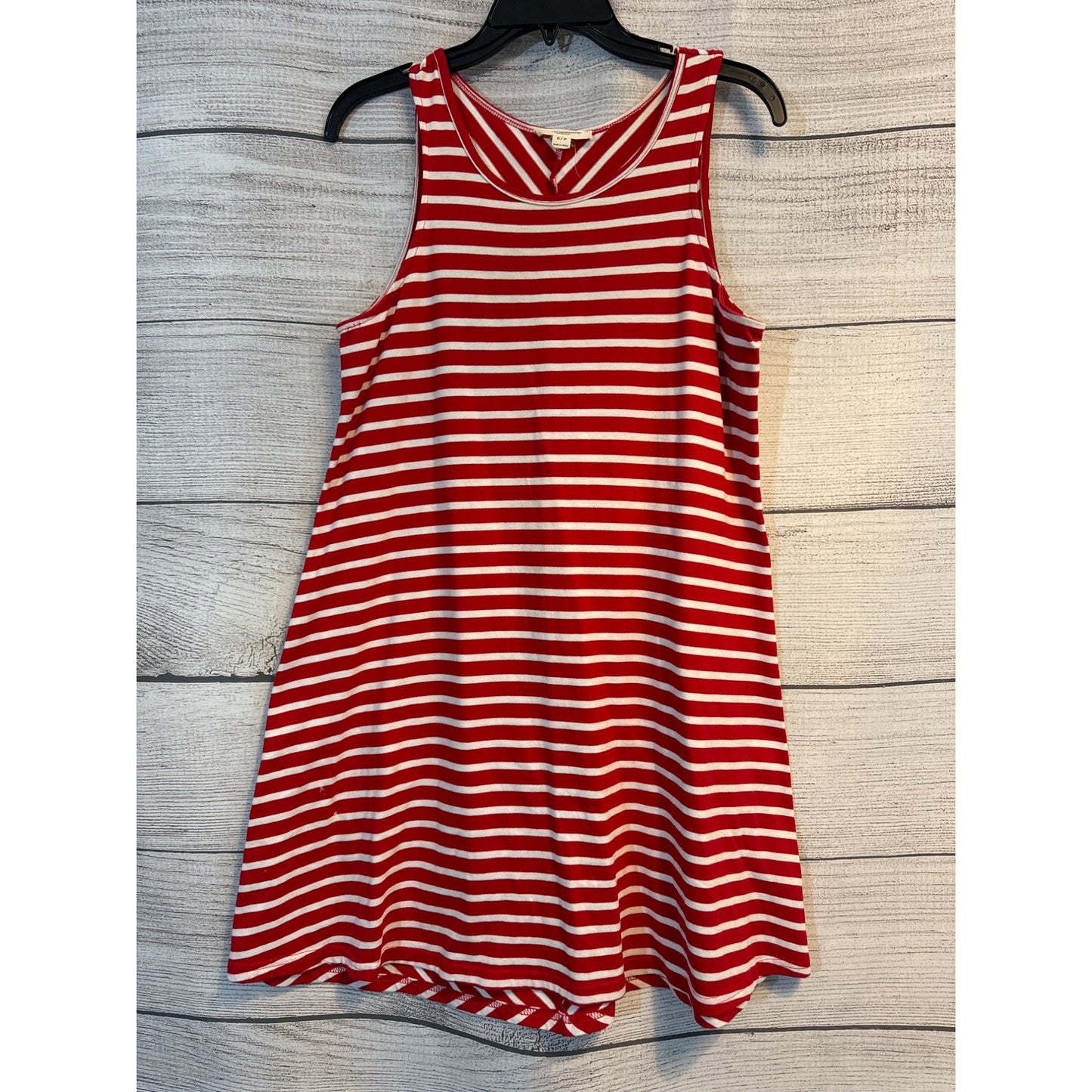 Beachlunchlounge Red & White Striped Sleeveless Dress S