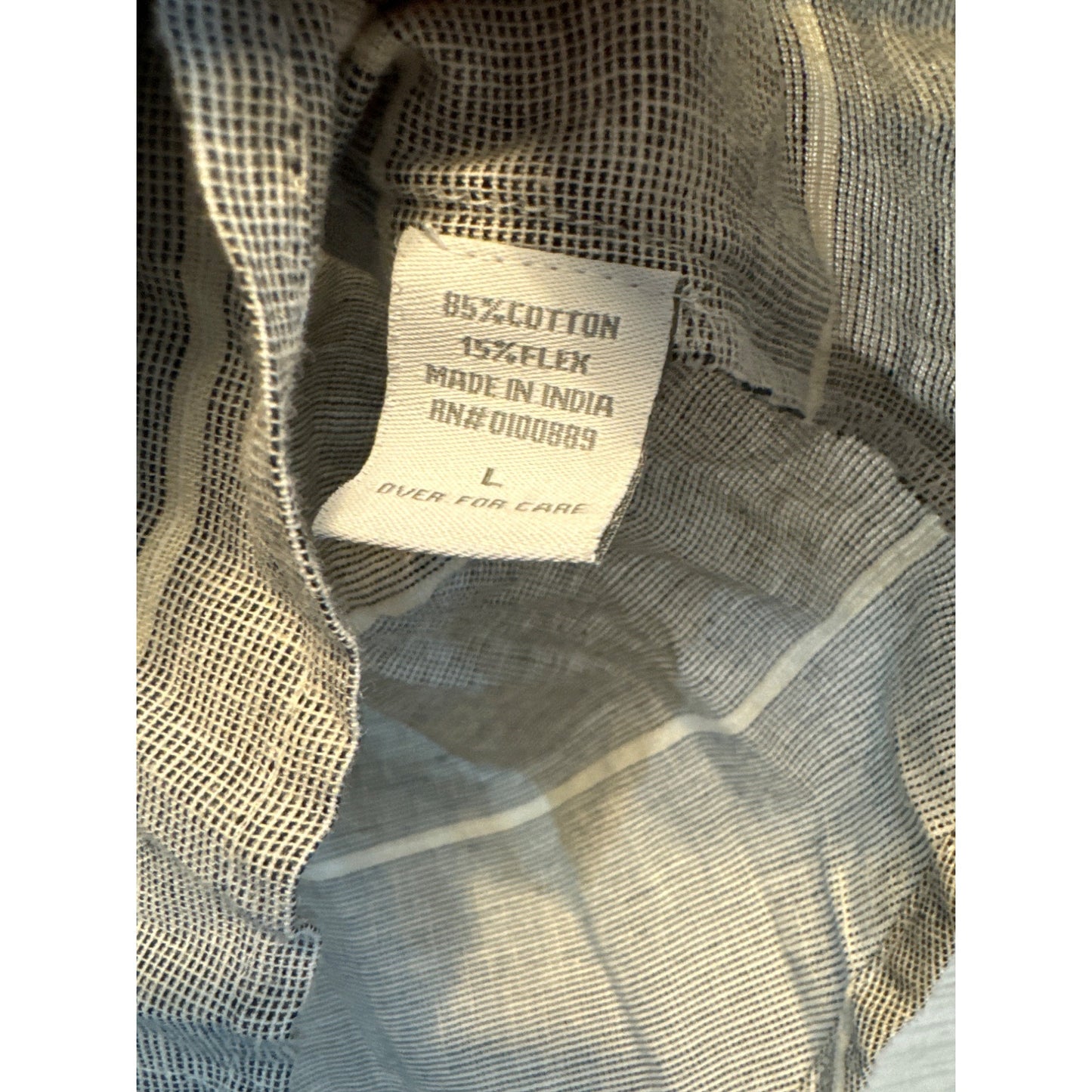 Keren Hart Grey Striped Button Down Back Shirt