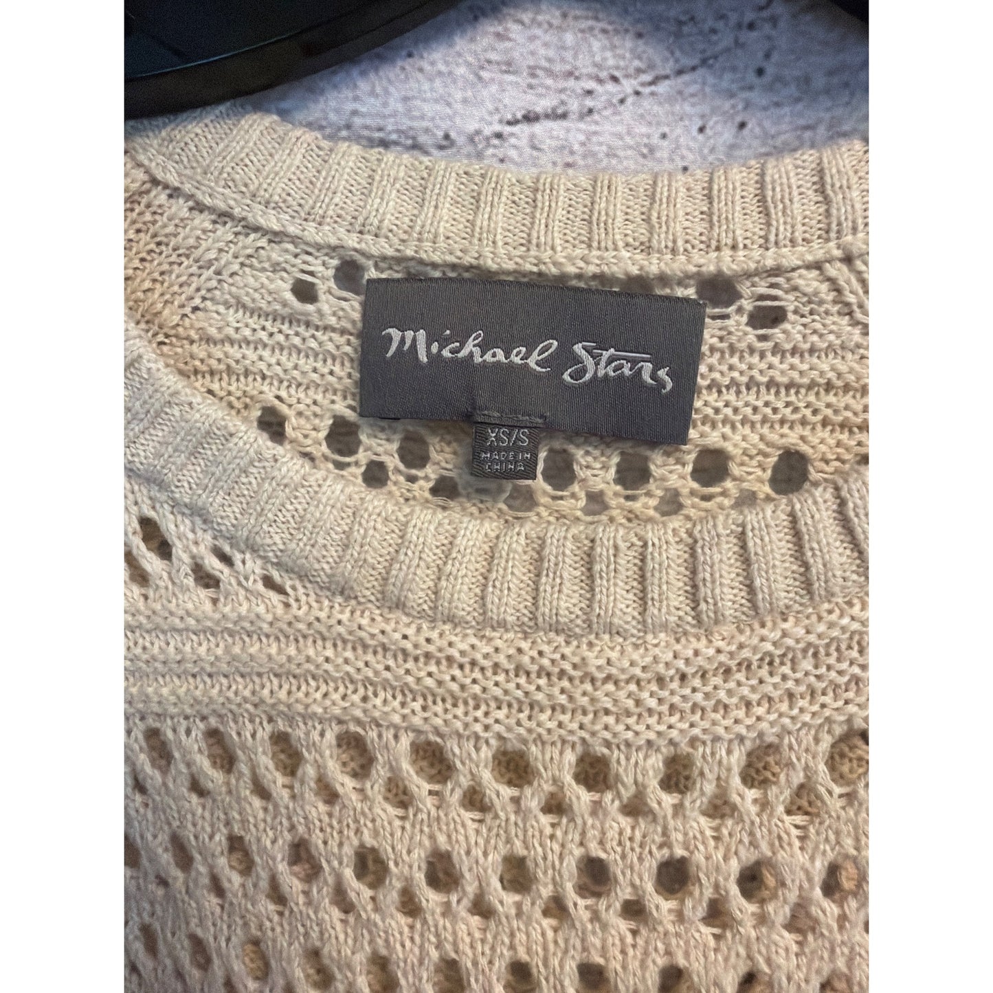 Michael Stars Long Sleeve Hi-Low Crop Sweater Size XS/S