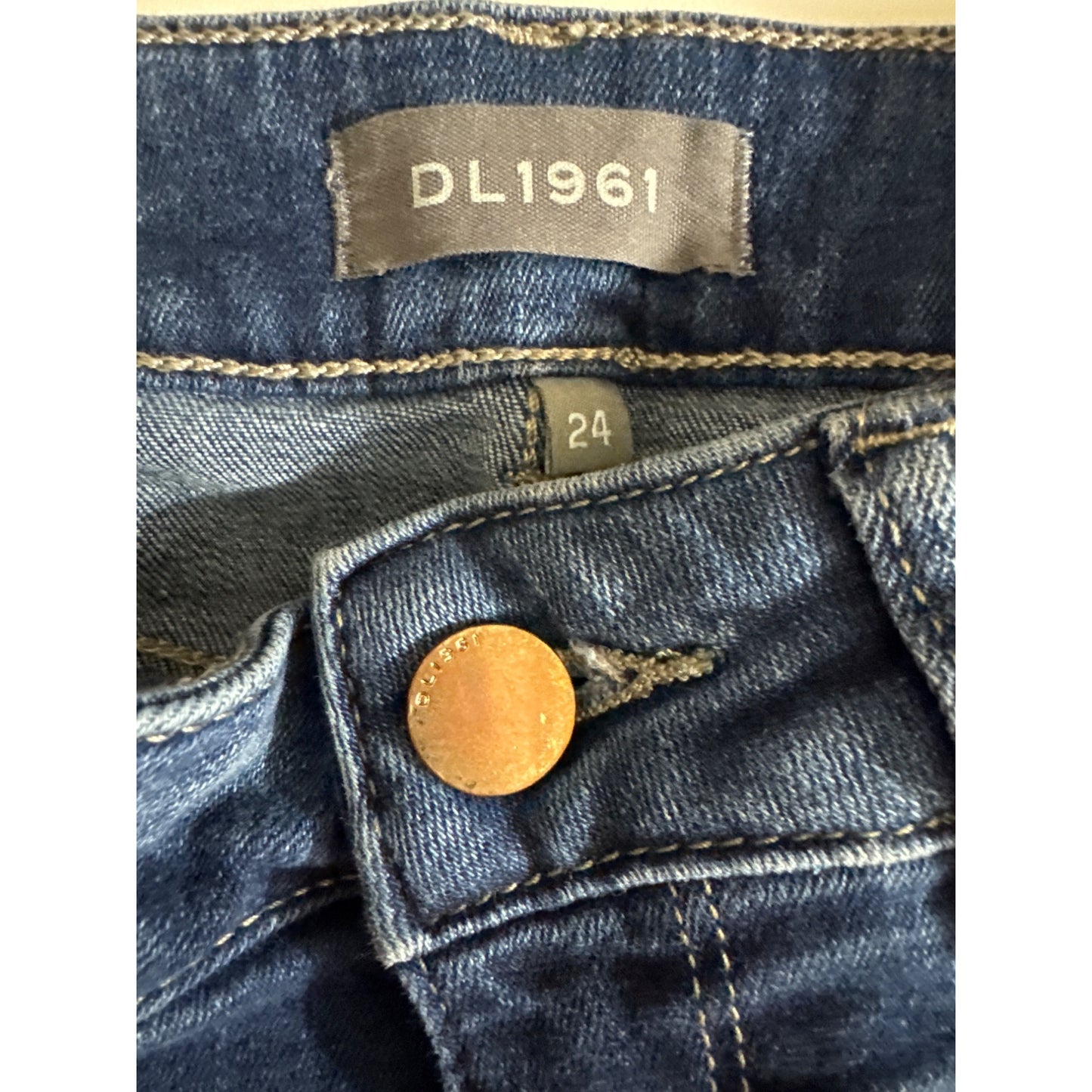 Dl1961 Florence Ankle Mid Rise Instasculpt Skinny Jeans Size 24