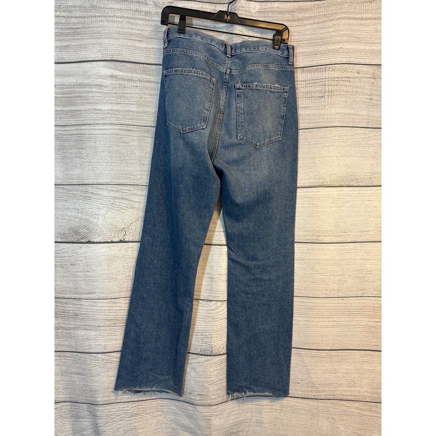 DL1961 Emilie Straight Ultra High Rise Vintage Jeans With Distressed Detail Size 27